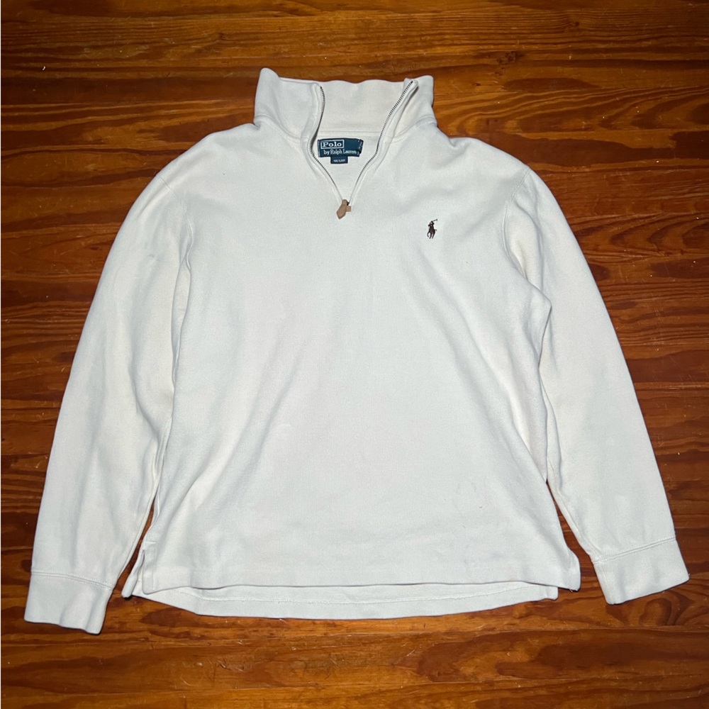 Polo by Ralph Lauren Men's Cream Quarter Zip